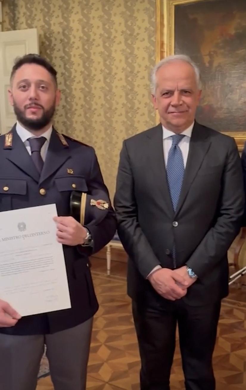 Medaglia d'oro al valore civile per Di Martino e Montanino 3 Di Martino MOVC piantedosi