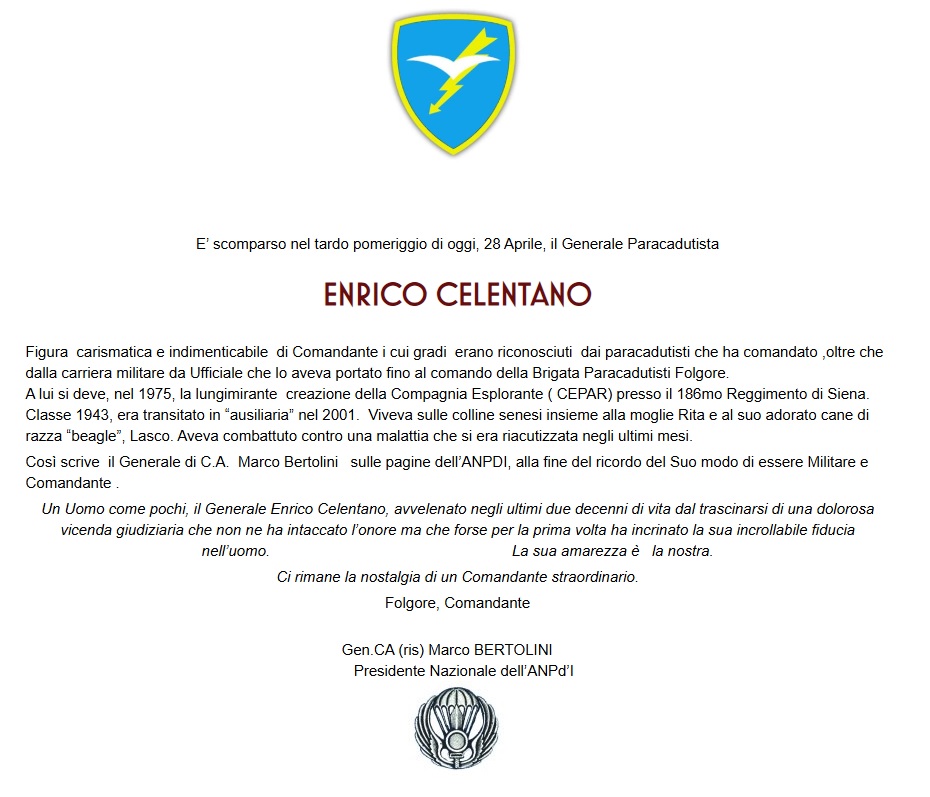 celentano congedati folgore