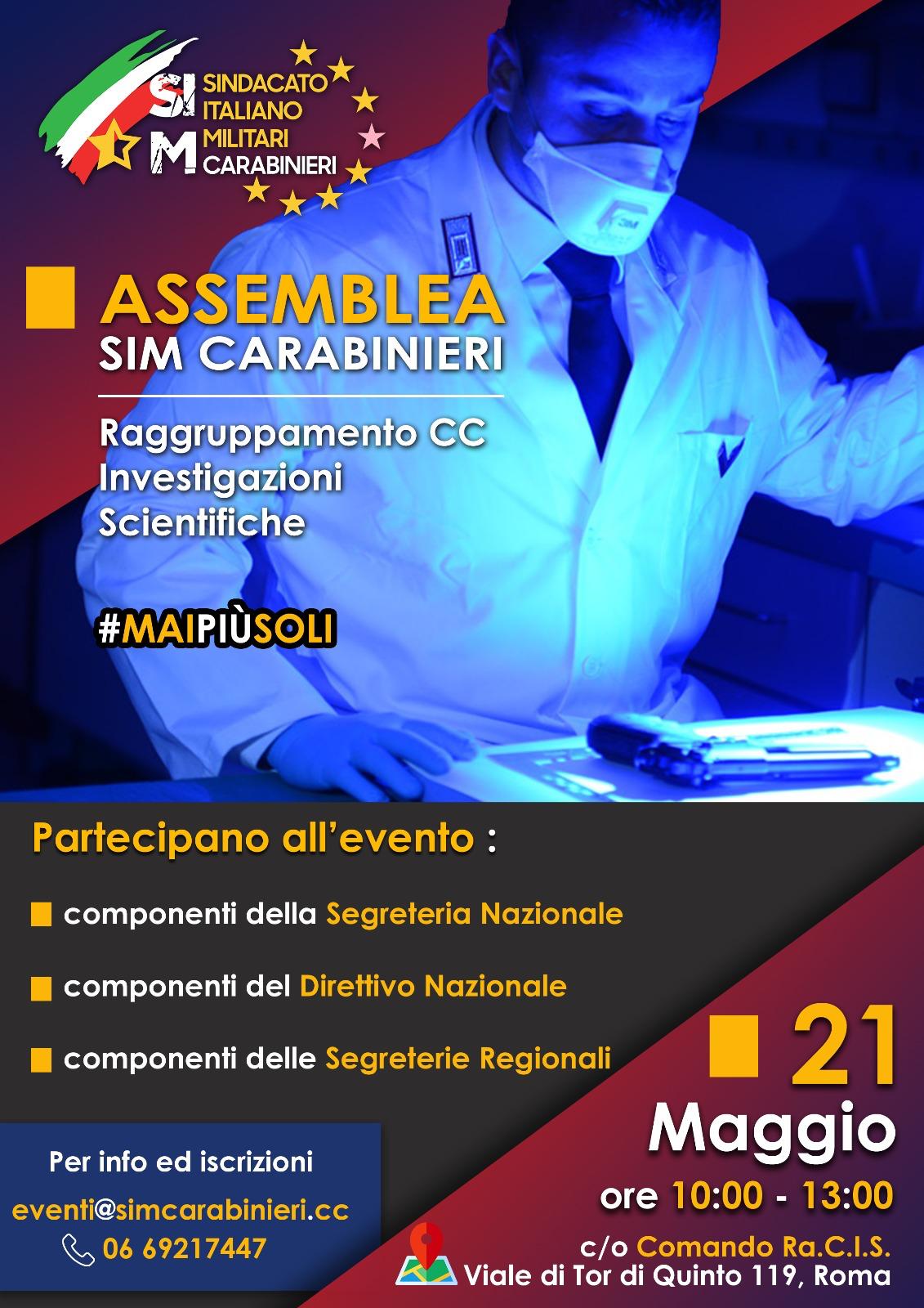 SIM Carabinieri e RaCIS, incontro proficuo 1 Sim