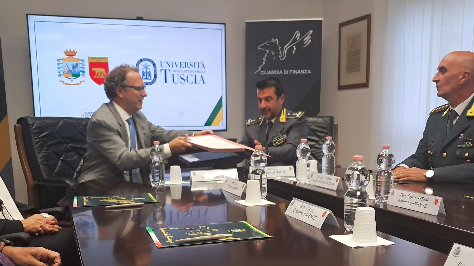 Accordo Unitus e GdF per alta formazione del personale del Corpo 1 accordo unitus e gdf per alta formazione del personale del corpo Difesa Magazine
