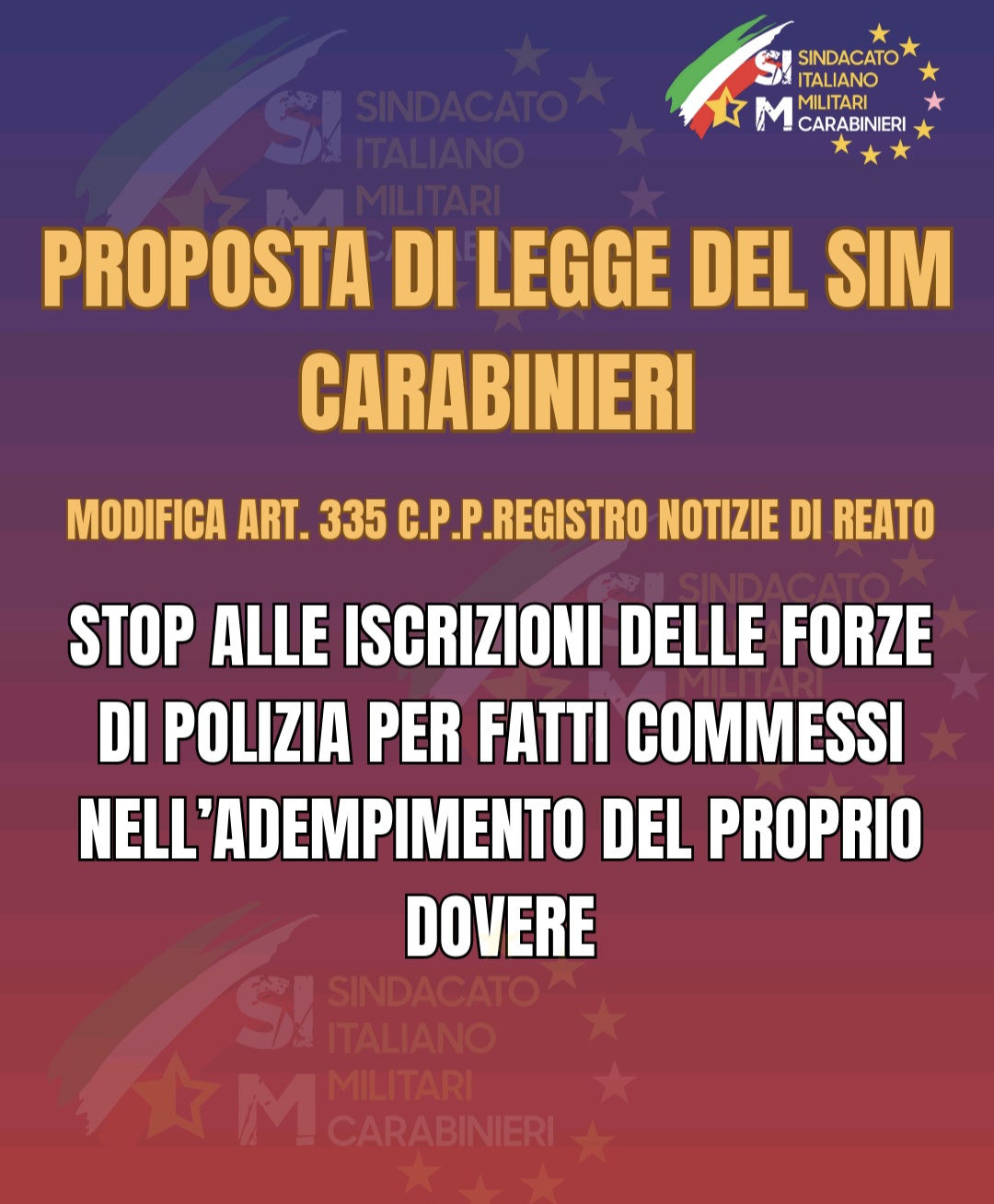 Atto dovuto proposta legge sim