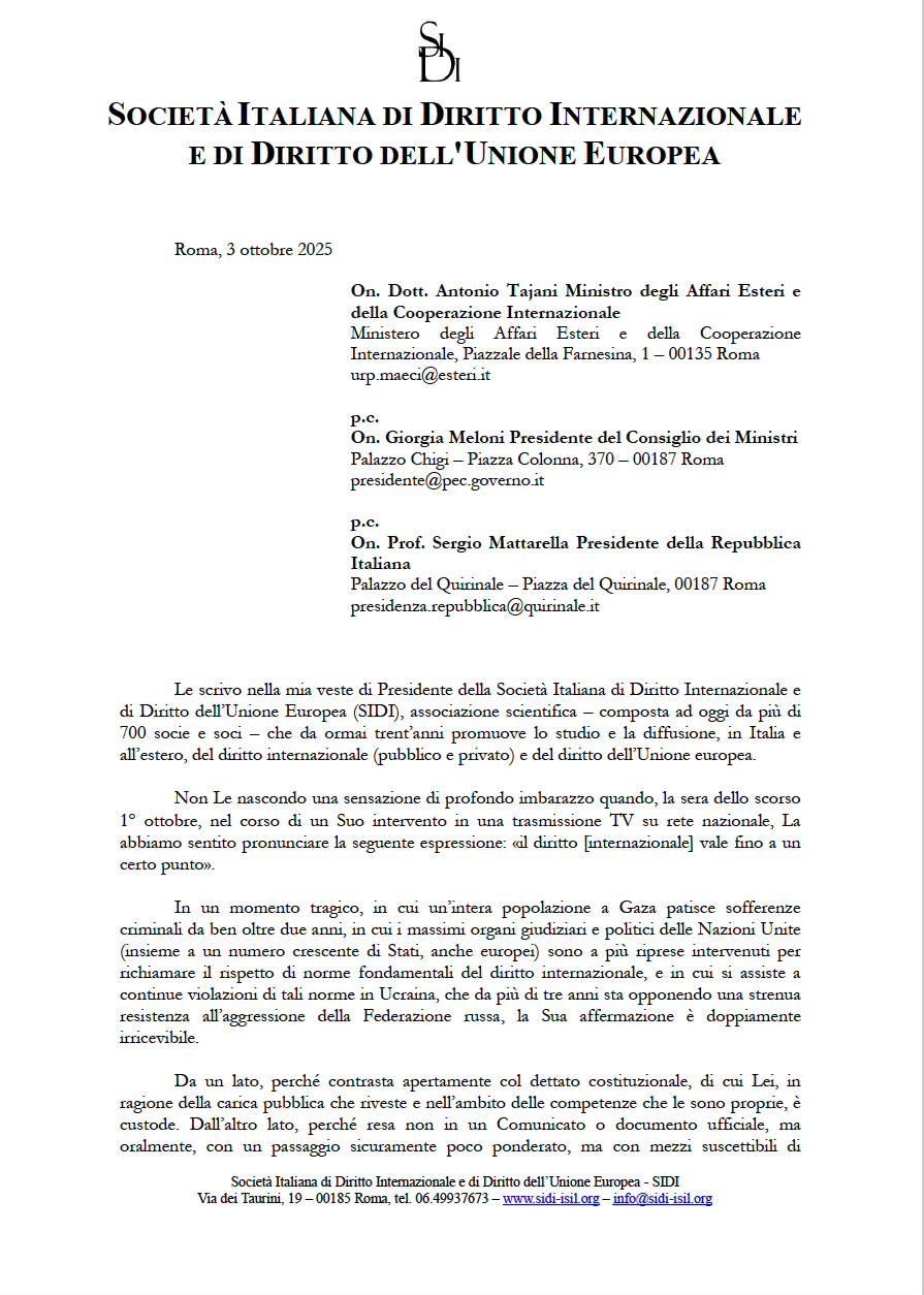 Sidi diritto internazionale 1