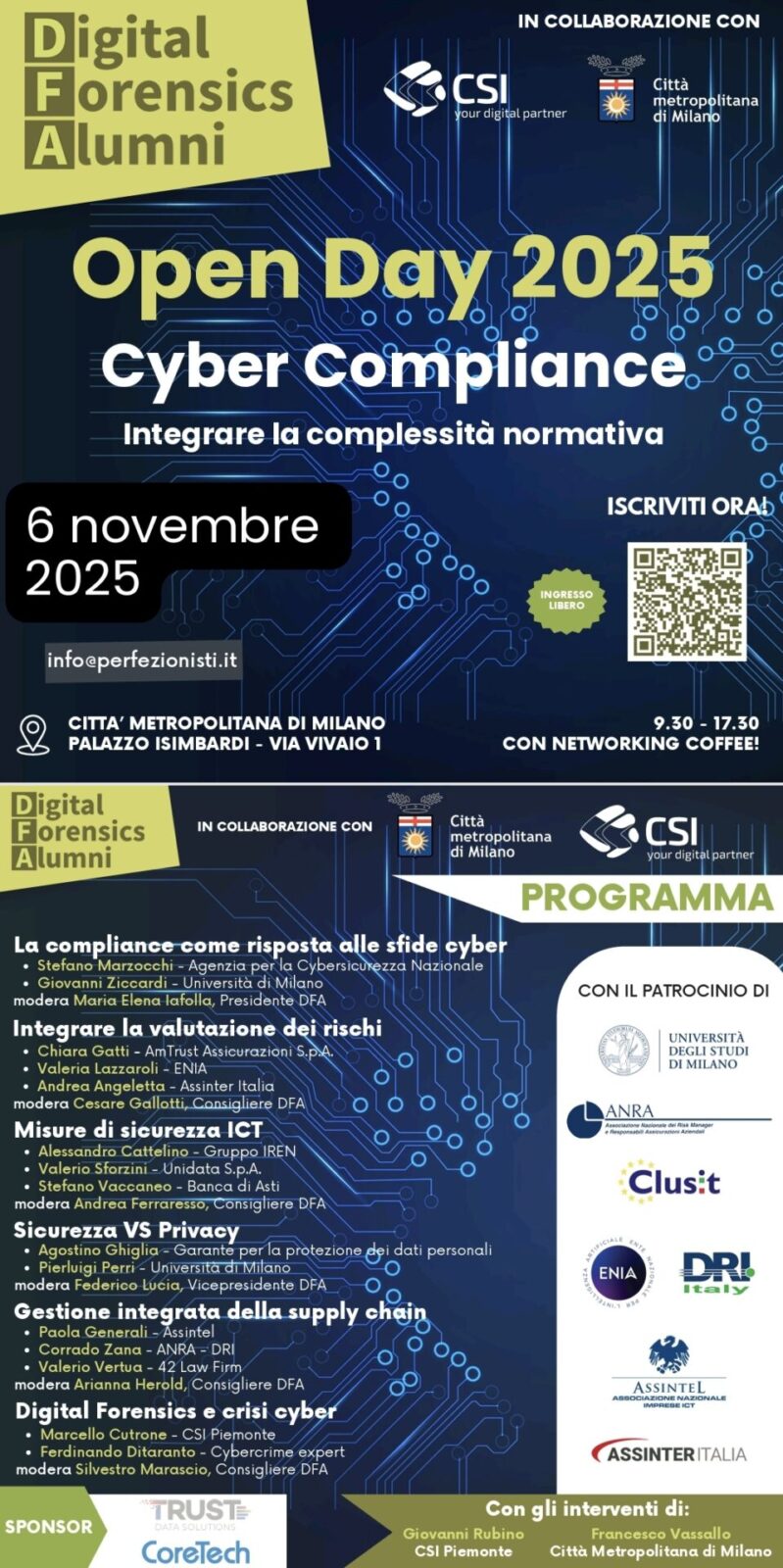 Cyber compliance, tutto pronto a Milano! 1 Cyber conference