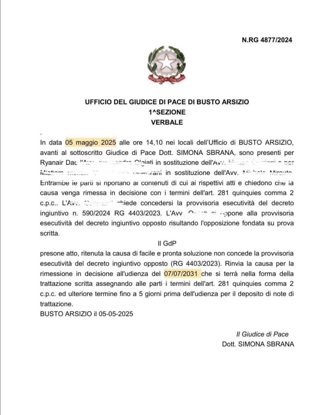 Riforma della Giustizia, ma manca il personale 2 Giustizia a Busto arsizio