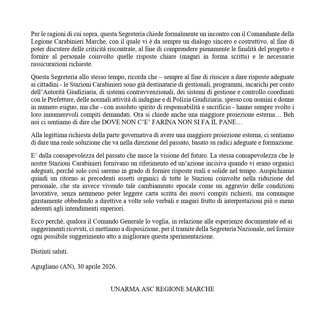 riorganizzazione territoriale dellarma dei cc i dubbi di unarma 3 Difesa Magazine